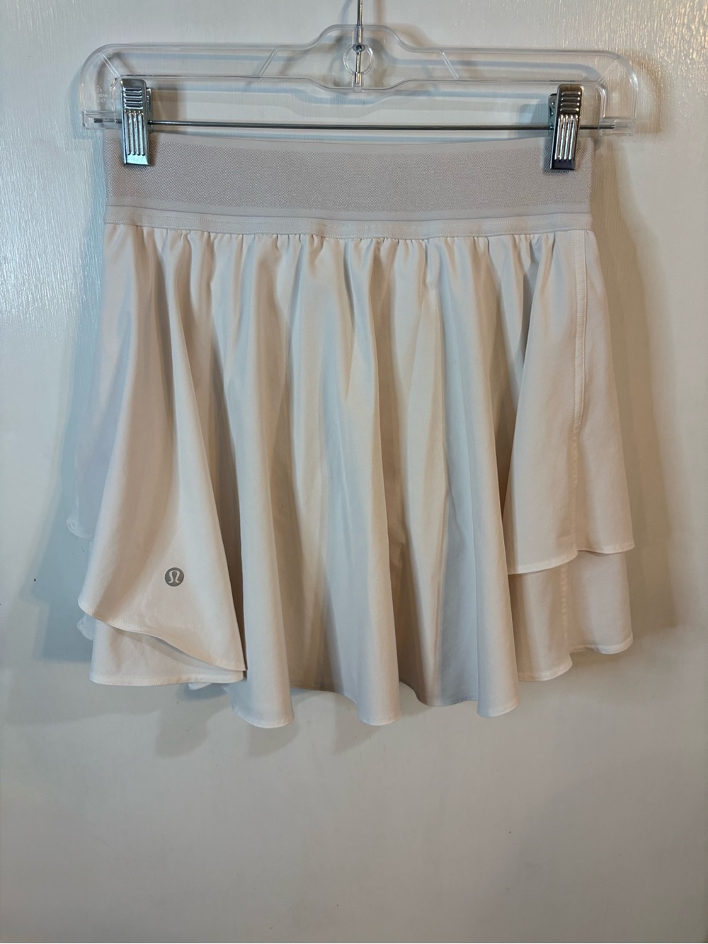lululemon Court Rival White High Waisted Skort